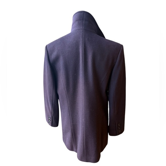 Evan Picone Peacoat Women's 100% Wool Plum Color Vintage Winter - Picture 5 of 13